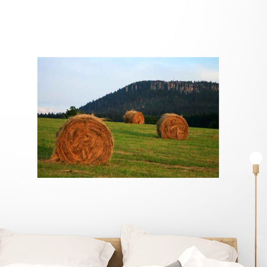 Meadow with Hay and Wall Decal