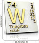 Tungsten Form Periodic Table Wall Decal