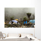 Barranco camp on Machame route. Mount Kilimanjaro, Tanzania. Wall Mural