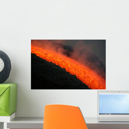 Etna lava flow Wall Mural