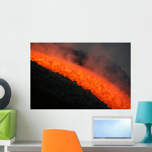 Etna lava flow Wall Mural
