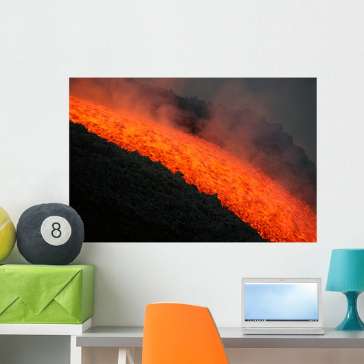 Etna lava flow Wall Mural