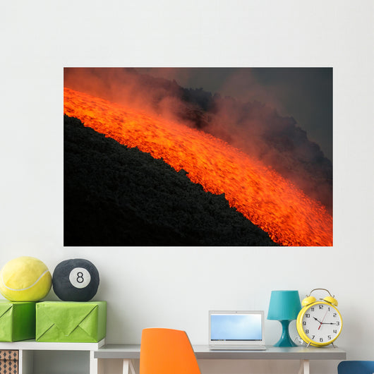 Etna lava flow Wall Mural
