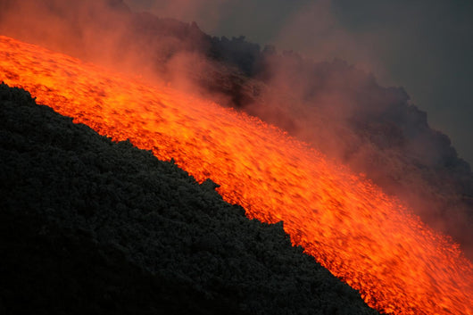 Etna lava flow Wall Mural