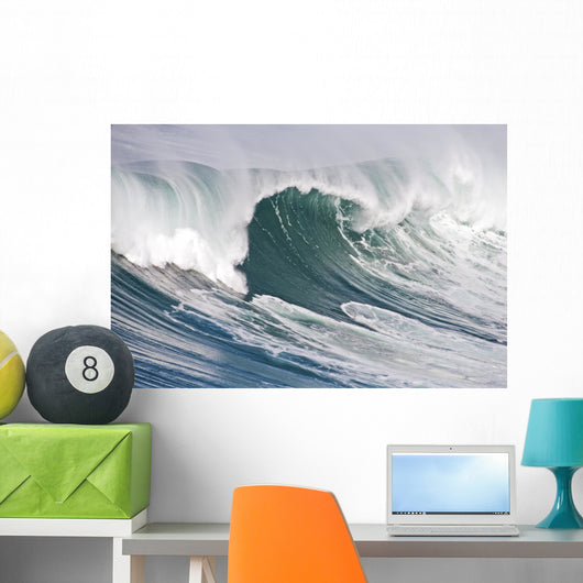 Incredible oceanic wave in Portugal Wall Mural