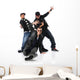 Three Young Man Dancing Wall Decal