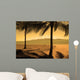 Beach With Palms Wall Mural