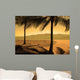 Beach With Palms Wall Mural