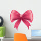 ribbon bow color pink decoration gift vector illustration Wall Decal