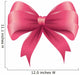 ribbon bow color pink decoration gift vector illustration Wall Decal