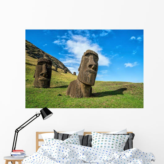Moai Statues Rano Raraku Wall Decal