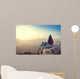Girl Looks Sinai Mountains Wall Decal
