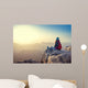 Girl Looks Sinai Mountains Wall Decal