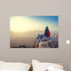 Girl Looks Sinai Mountains Wall Decal