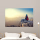 Girl Looks Sinai Mountains Wall Decal