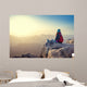 Girl Looks Sinai Mountains Wall Decal