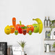 Friendly Fruit and Vegetables Wall Decal