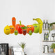 Friendly Fruit and Vegetables Wall Decal