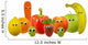 Friendly Fruit and Vegetables Wall Decal