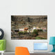 Clinging to Mountain Village Wall Decal