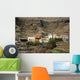 Clinging to Mountain Village Wall Decal