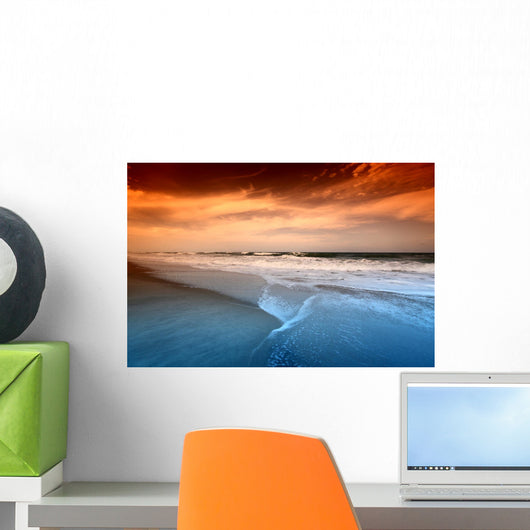 ocean sunrise Wall Mural