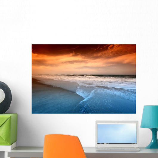 ocean sunrise Wall Mural