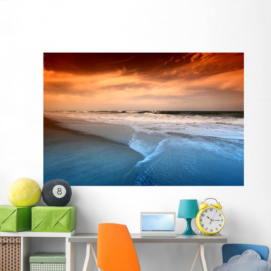 ocean sunrise Wall Mural