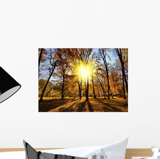 Autumn Park Wall Decal Design 1