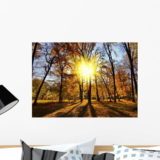 Autumn Park Wall Decal Design 1