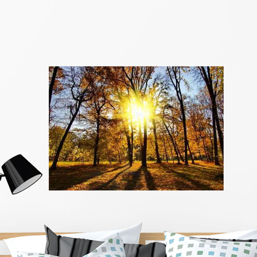 Autumn Park Wall Decal Design 1