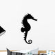 Seahorse Black Silhouette Wall Decal