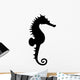 Seahorse Black Silhouette Wall Decal