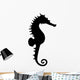 Seahorse Black Silhouette Wall Decal