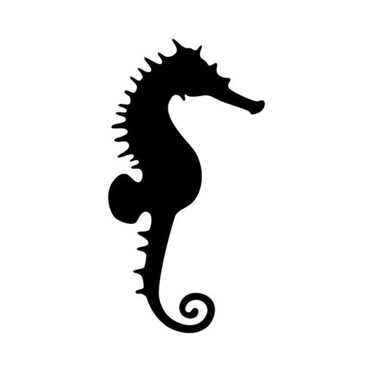 Seahorse Black Silhouette Wall Decal