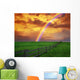 Rainbow Country Field with Wall Decal