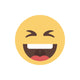 Laughing - Emoji Wall Decal