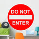 Do Not Enter Wall Decal