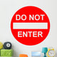 Do Not Enter Wall Decal