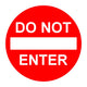 Do Not Enter Wall Decal