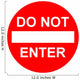 Do Not Enter Wall Decal