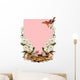 Greeting Card With Robins and Daisies Wall Decal