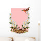 Greeting Card With Robins and Daisies Wall Decal