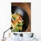 Stir fry in wok Wall Mural