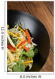 Stir fry in wok Wall Mural