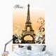 Eiffel Tower Wall Mural