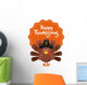 happy thanksgiving celebration poster Wall Decal