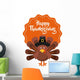 happy thanksgiving celebration poster Wall Decal