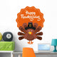 happy thanksgiving celebration poster Wall Decal