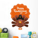 happy thanksgiving celebration poster Wall Decal